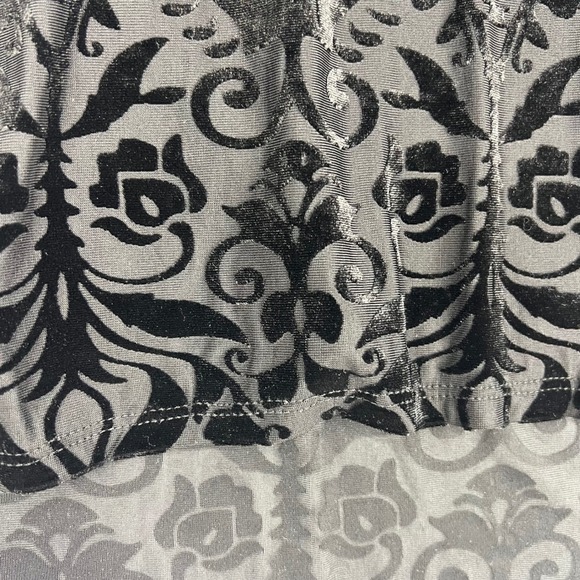 Vintage Francesca's Velvet Burnout Halter Top Damask Goth Vamp Witchy Punk Y2K M - Picture 6 of 12